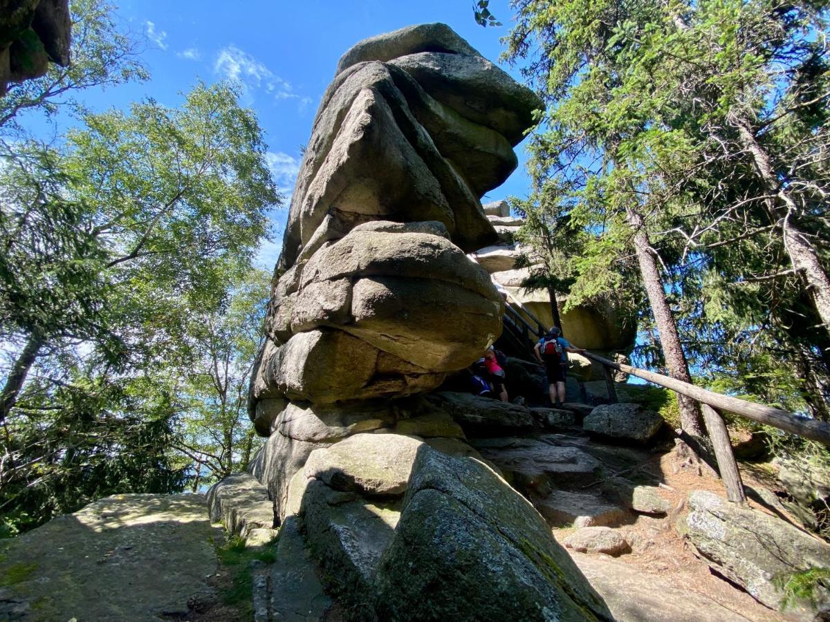 Ferienwohnung Oxana Im Naturpark Fichtelgebirge Schonwald  エクステリア 写真